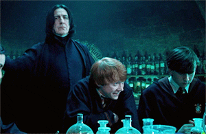 Snape slapping Ron