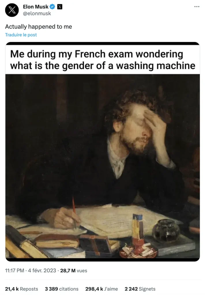 Knowing the gender of French nouns can be hard