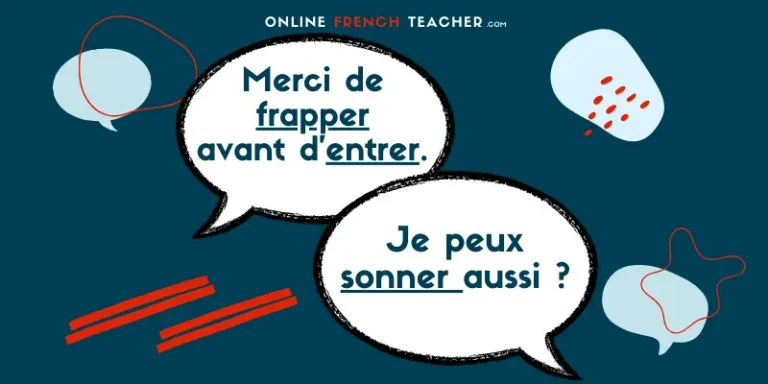 French infinitive verbs