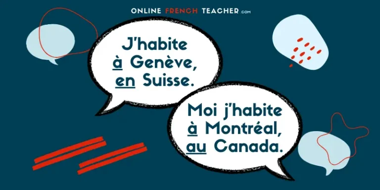 Prepositions for countries in French