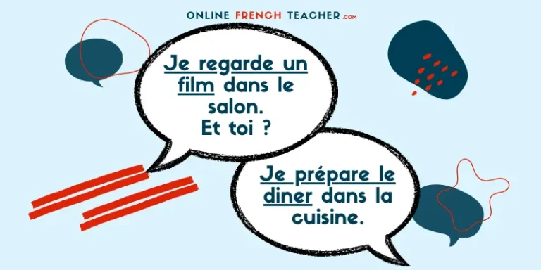 Activities in a house in French