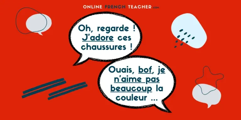 Likes and dislikes in French