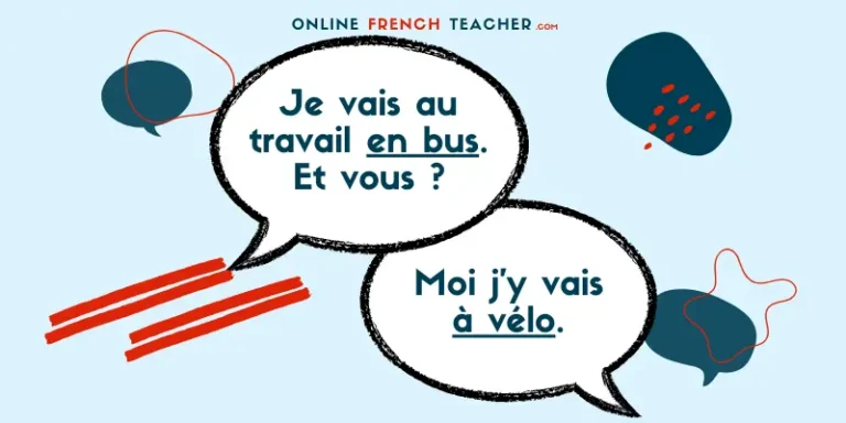 Means of transport in French