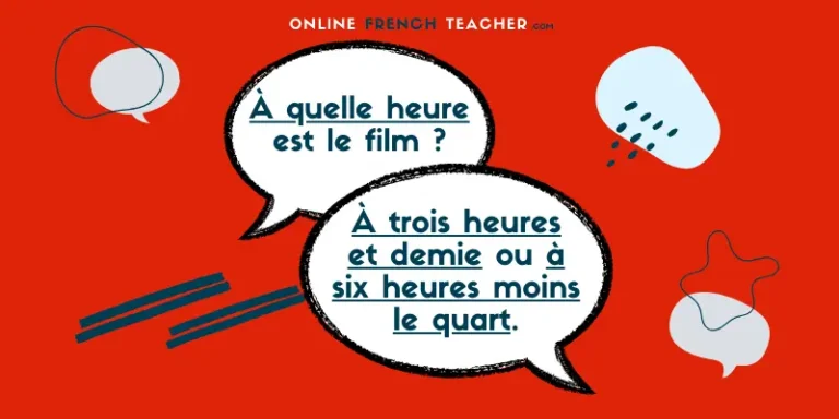 Telling the time in French