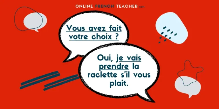 eating out in French