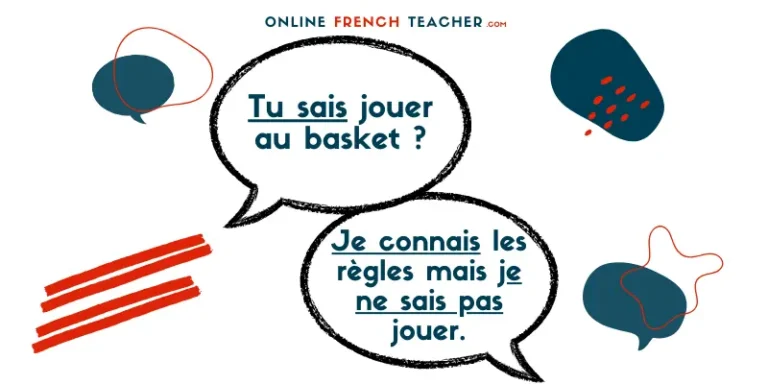 savoir and connaitre in French