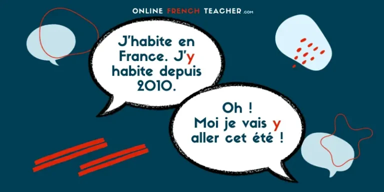 the pronoun y in French