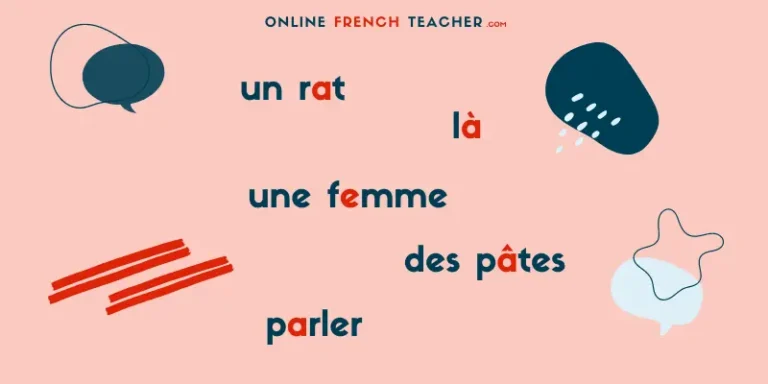 The [a] sound in French