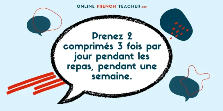 At the pharmacy in French