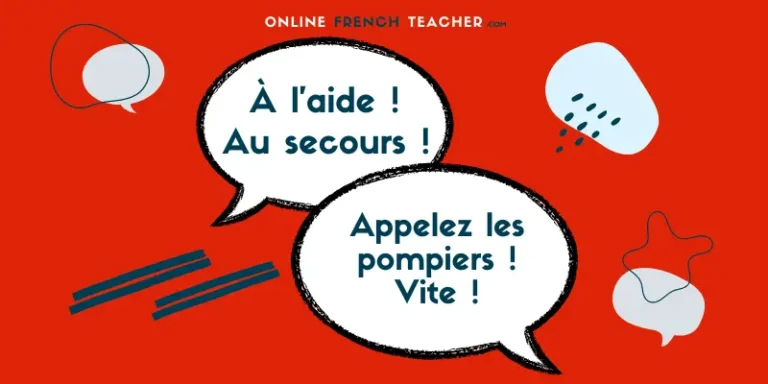 Call emergency services in French