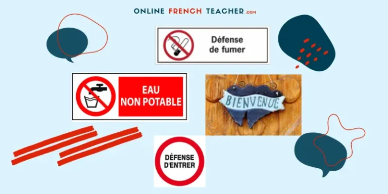Important signs you need to know in French